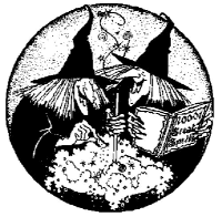 A coloring page of witches